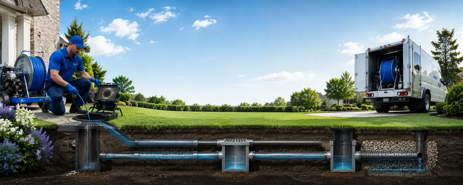 Outdoor drain cleaning information for Bridgeville, CA